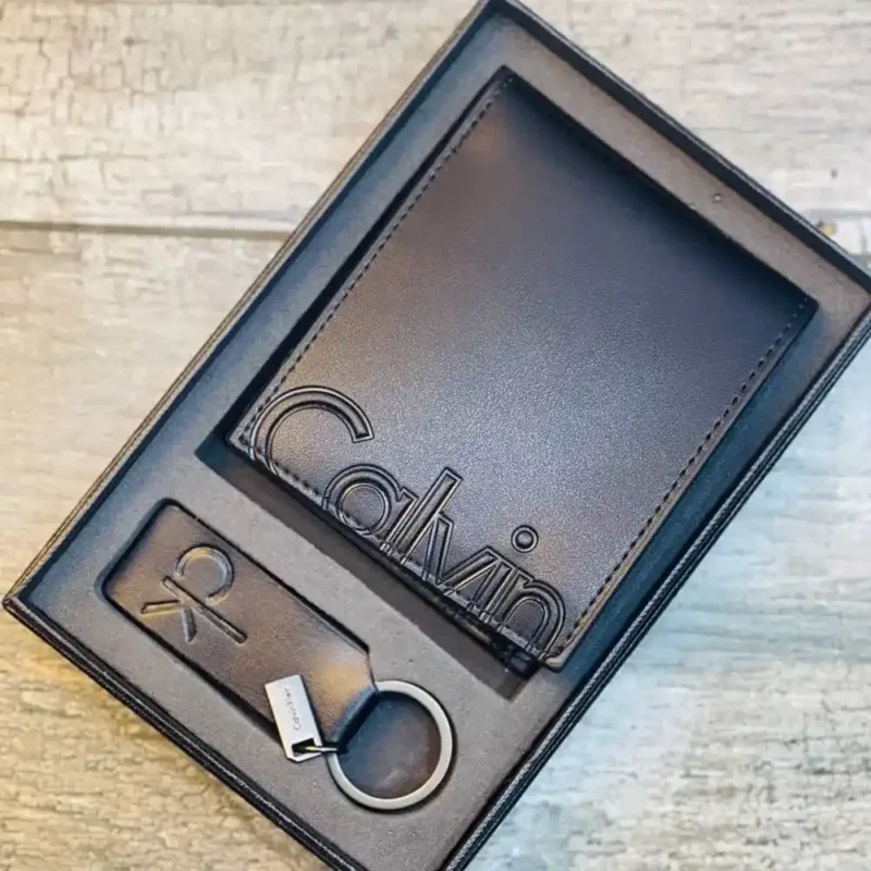 Calvin Klein Set Wallet & Key Chain For Men - Image 2