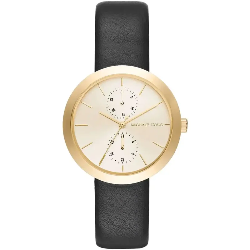 mk2574-original-michael-kors-watch-women-gold-dial-leather-black-strap-quartz-battery-garner-egypt