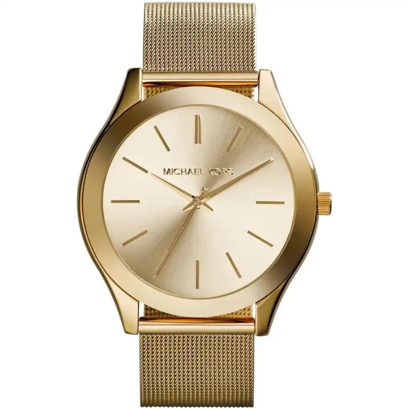 mk3282-original-michael-kors-watch-women-gold-dial-metal-golden-mesh-strap-runway-slim-egypt