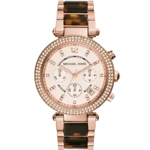 mk5538-original-michael-kors-watch-women-rose-gold-dial-multi-brown-golden-strap-quartz-battery-crystals-tortoise-parker-egypt