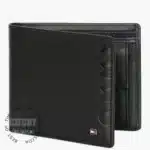 tommy-hilfiger-mirror-original-genuine-leather-wallets-for-men-women-ladies-in-egypt-black-twofold