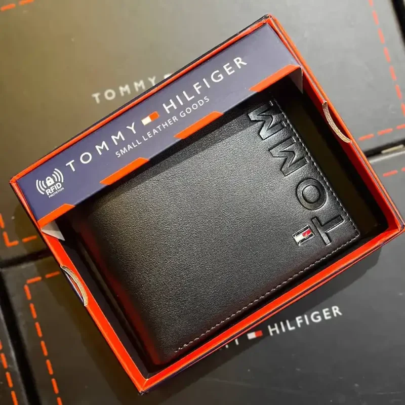 Tommy Hilfiger TH Wallet Black For Men - Image 6