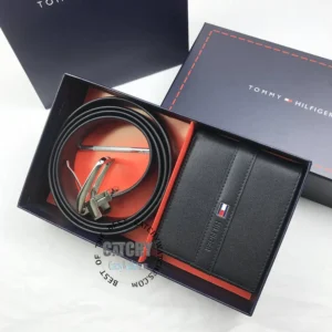 tommy-hilfiger-th-set-wallet-belts-black-with-gift-box-bag-mirror-original-men-egypt