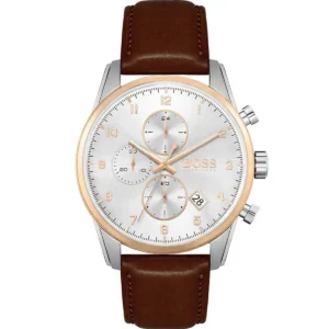 1513786-original-hugo-boss-men-watch-silver-dial-brown-leaher-strap-egypt