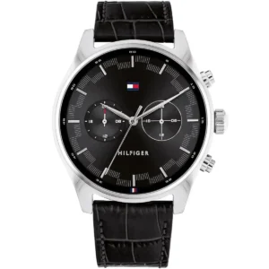 1710424-original-tommy-hilfiger-watch-dual-time-men-black-dial-leather-strap-quartz-battery-analog-sawyer-egypt