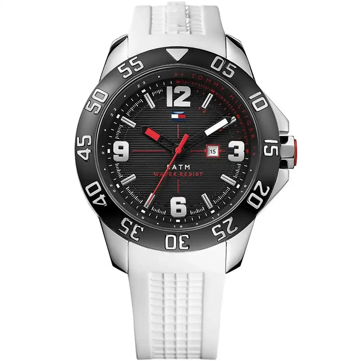 1790986-original-tommy-hilfiger-watch-5atm-water-resist-men-black-dial-rubber-white-strap-quartz-battery-analog-three-hand-cole-egypt