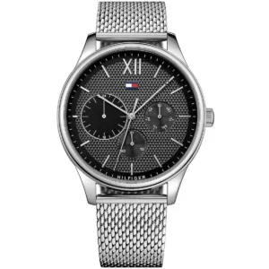 1791415-original-tommy-hilfiger-watch-men-silver-metal-mesh-strap-balck-dial-damon-egypt