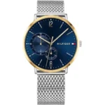 1791505-original-tommy-hilfiger-watch-men-silver-metal-mesh-strap-blue-dial-brooklyn-egypt