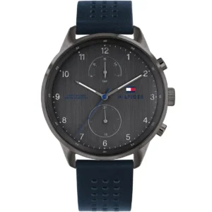 1791578-tommy-hilfiger-watch-5atm-165-feet-water-resistant-men-gray-dial-leather-blue-strap-quartz-battery-analog-three-hand-chase-egypt
