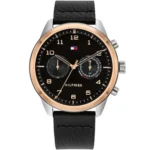 1791786-original-tommy-hilfiger-watch-dual-time-men-black-dial-leather-strap-quartz-battery-analog-patrick-egypt