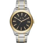 ax2336-original-armani-exchange-watch-men-black-dial-stainless-steel-metal-silver-gold-two-tone-strap-quartz-analog-three-hand-nico-egypt