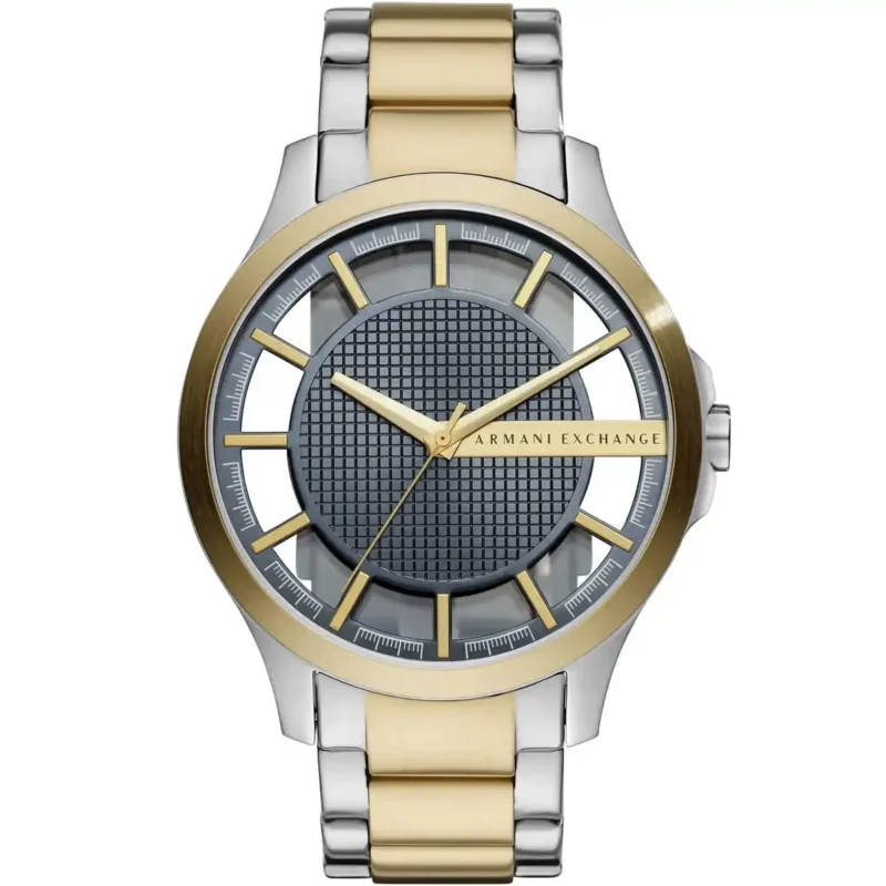 ax2403-original-armani-exchange-watch-men-blue-dial-stainless-steel-metal-silver-gold-two-tone-strap-quartz-analog-three-hand-transparent-hampton-egypt
