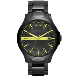 ax2407-original-armani-exchange-watch-men-black-dial-stainless-steel-metal-strap-quartz-analog-three-hand-hampton-egypt