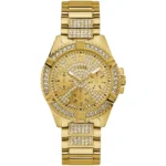 w1156l2-guess-watch-women-gold-metal-strap;-golden-dial-lady-frontier