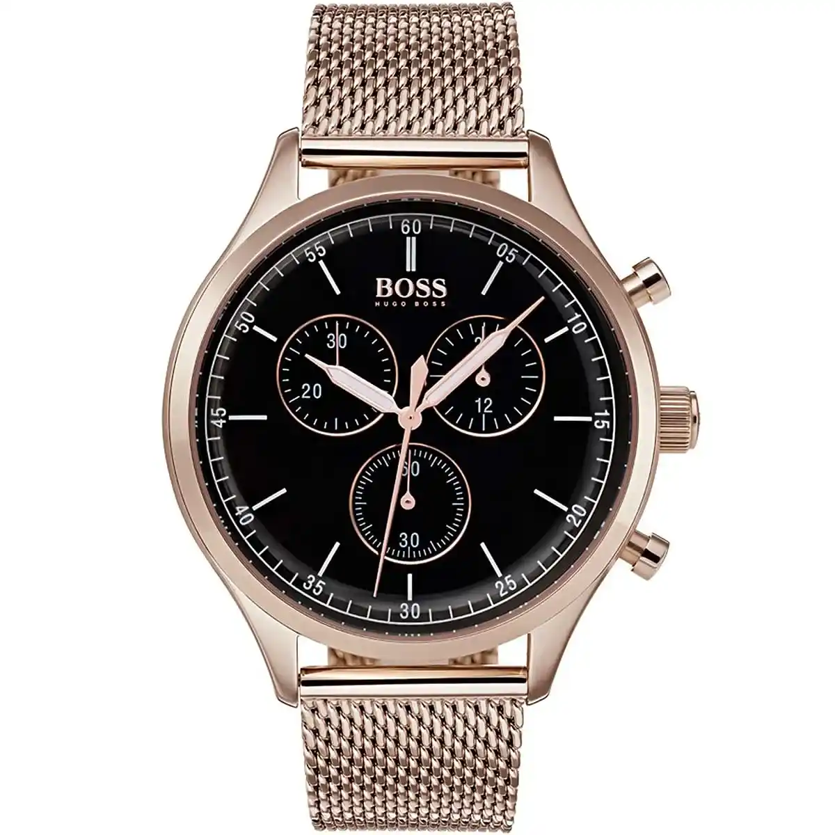 1513548-original-boss-watch-men-black-dial-metal-stainless-rose-gold-mesh-strap-quartz-battery-analog-chronograph-companion-egypt