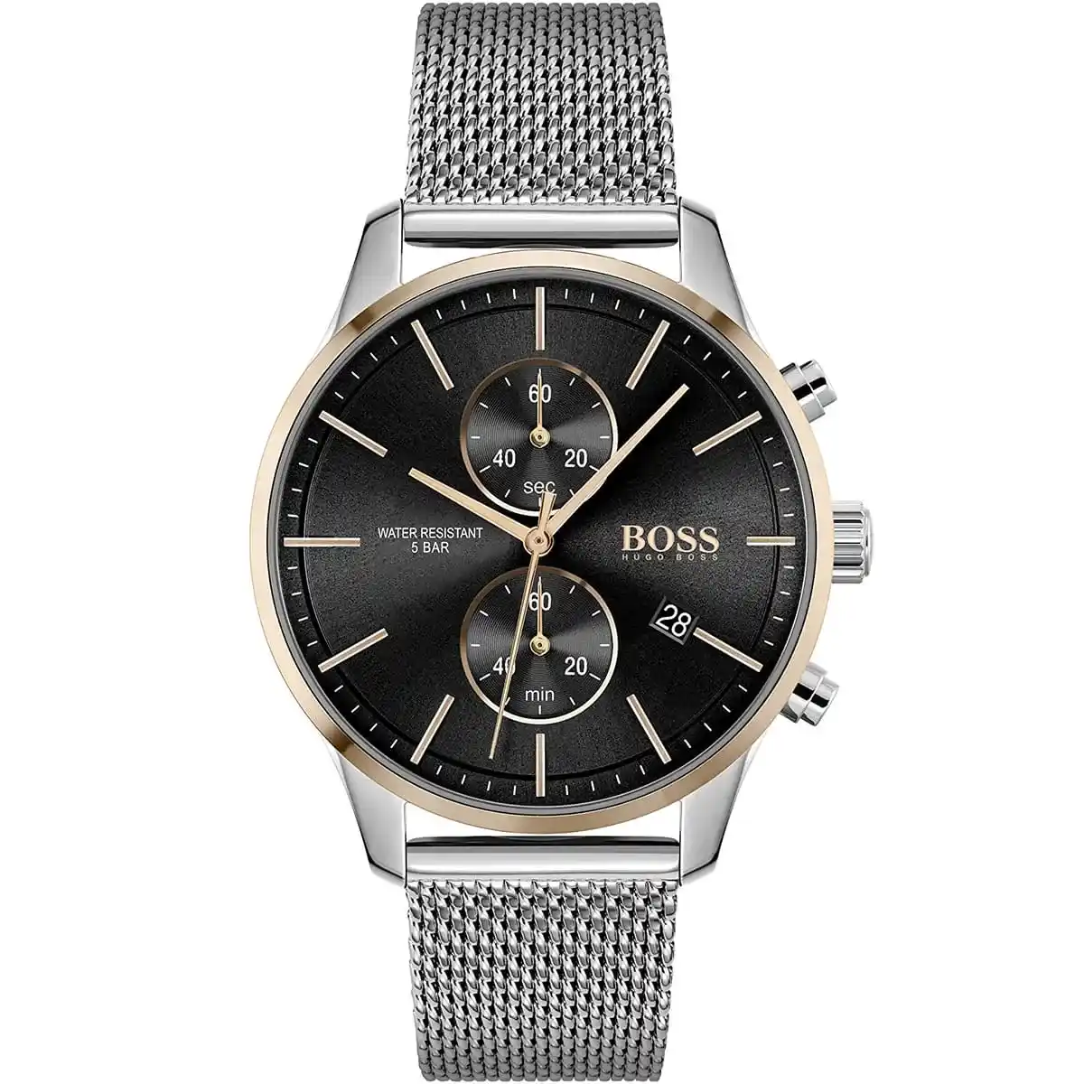 1513805-original-hugo-boss-watch-water-resistant-5bar-men-black-dial-metal-stainless-silver-mesh-strap-quartz-battery-analog-chronograph-associate-egypt