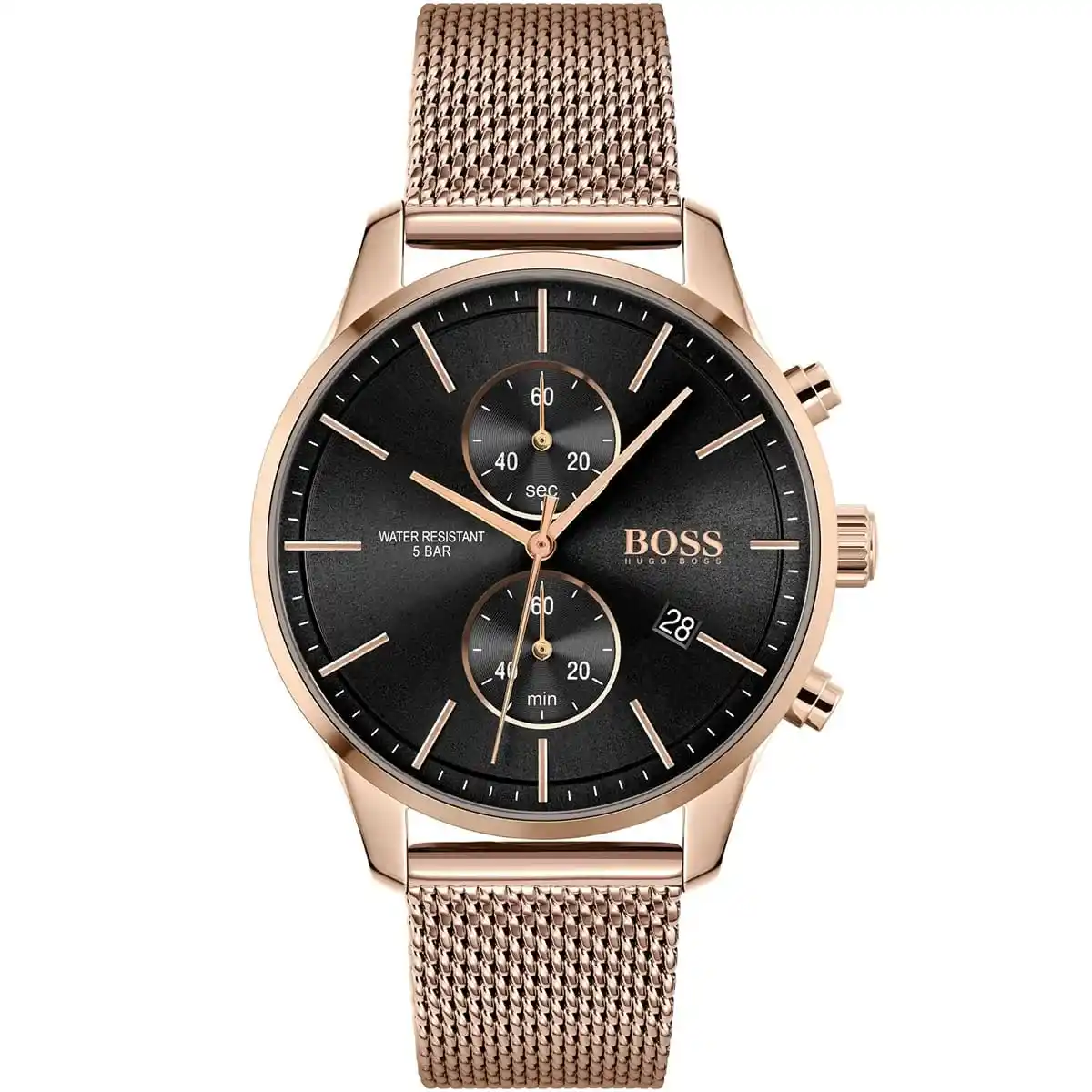 1513806-original-hugo-boss-watch-water-resistant-5bar-men-black-dial-metal-stainless-rose-gold-mesh-strap-quartz-battery-analog-chronograph-associate-egypt