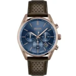 1513817-hugo-boss-watch-men-blue-dial-leather-brown-strap-quartz-analog-chronograph-champion-egypt