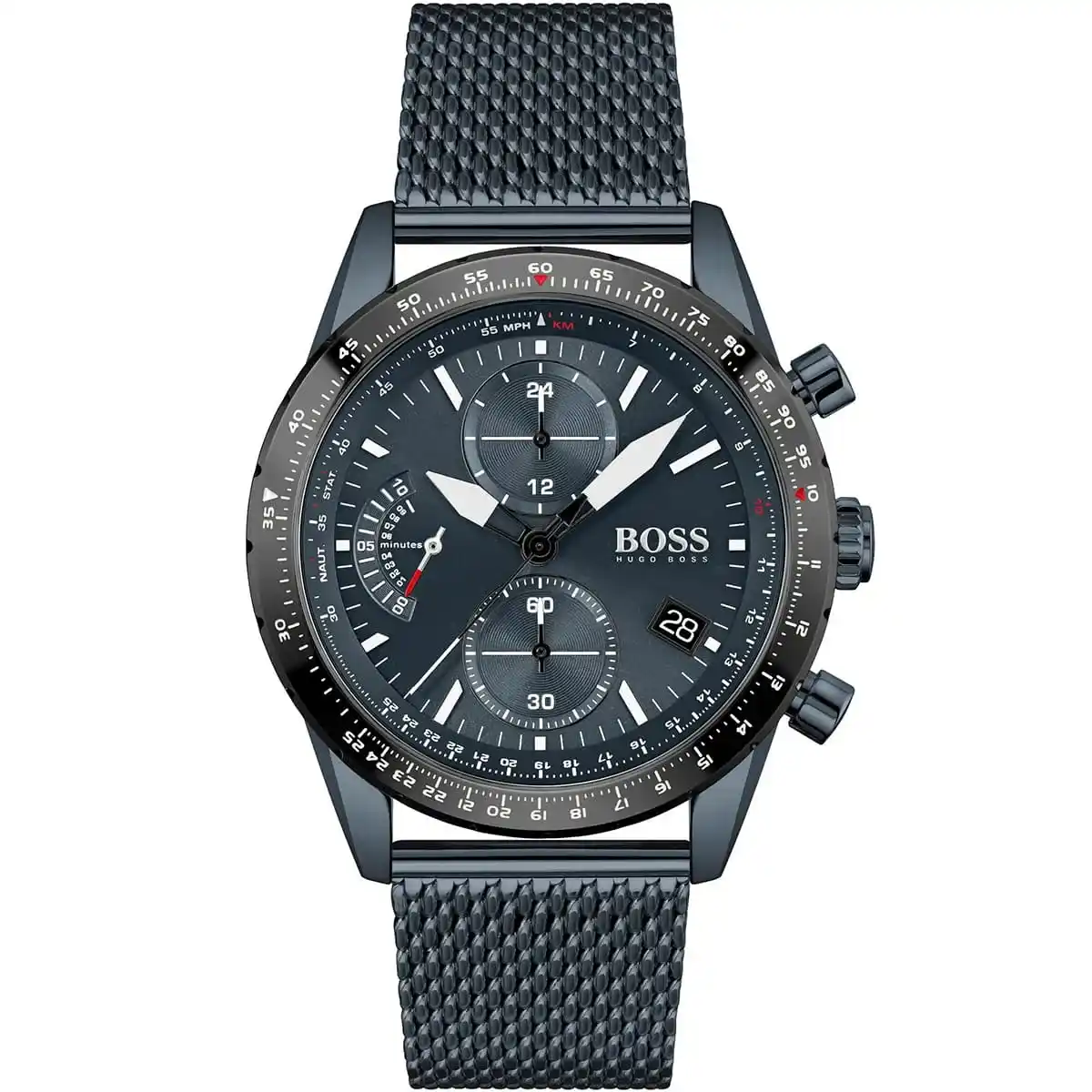 1513887-original-hugo-boss-watch-men-blue-dial-metal-stainless-mesh-strap-quartz-battery-analog-chronograph-pilot-edition-egypt