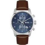 1513940-original-hugo-boss-watch-men-blue-dial-leather-brown-strap-quartz-battery-analog-chronograph-skymaster-egypt