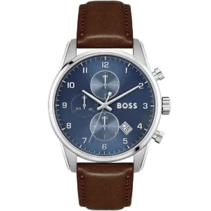 1513940-original-hugo-boss-watch-men-blue-dial-leather-brown-strap-quartz-battery-analog-chronograph-skymaster-egypt