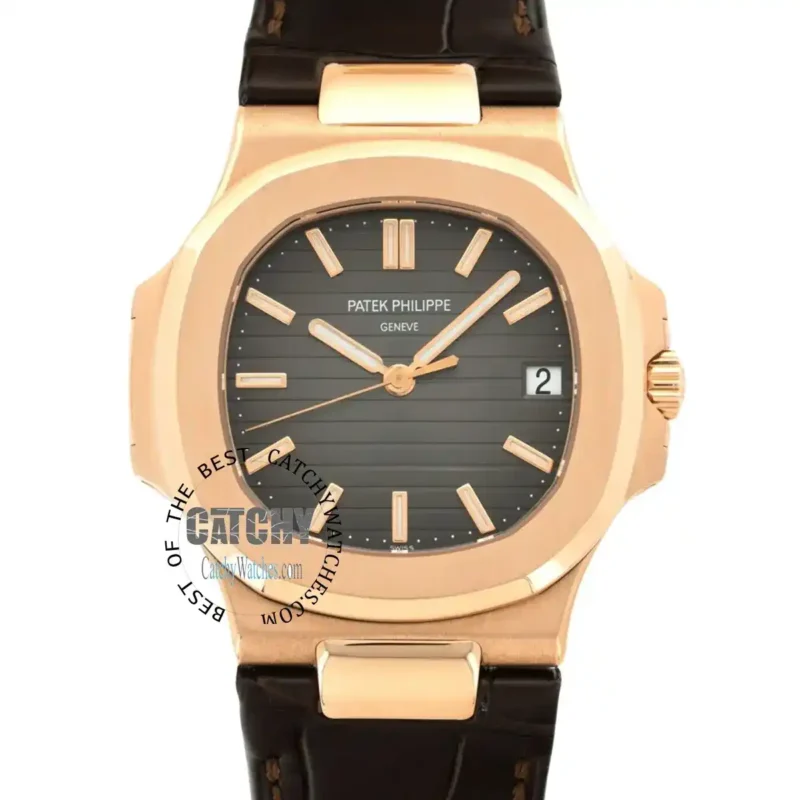Patek Philippe Geneve Leather Watch For Men