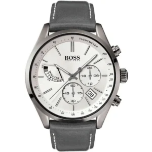 1513633-original-hugo-boss-watch-men-grey-leather-white-dial-grand-prix-egypt