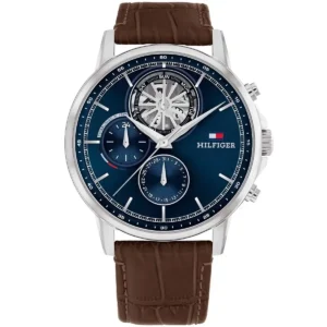 1710629-original-tommy-hifiger-men-watch-blue-dial-brown-leather-strap-egypt