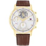 1710631-original-tommy-hifiger-men-watch-silver-dial-brown-leather-strap-egypt