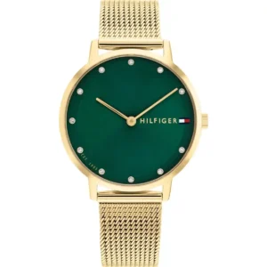 1782668-original-tommy-hilfiger-women-watch-green-dial-gold-metal-mesh-strap-egypt