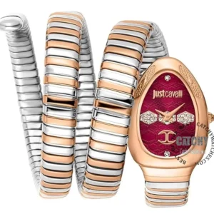 just-cavalli-women's-watch-cosenza-snake-red-dial-rose-gold-silver-strap-3three-laps-egypt