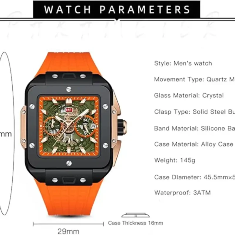 Original Mini Focus Watch For Men AMS0475 - Image 6