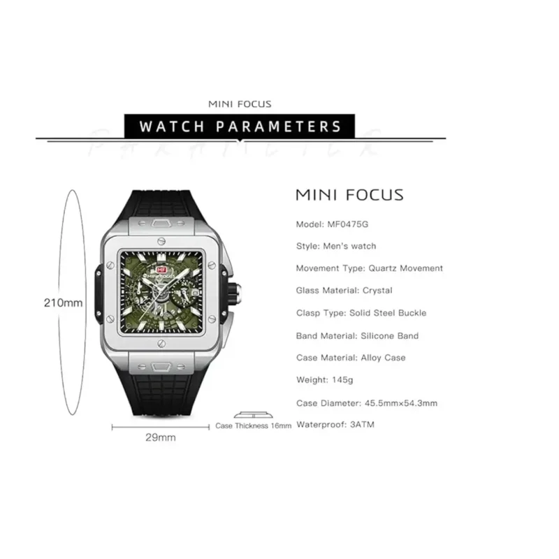 Original Mini Focus Watch For Men AMS0475-01 - Image 6