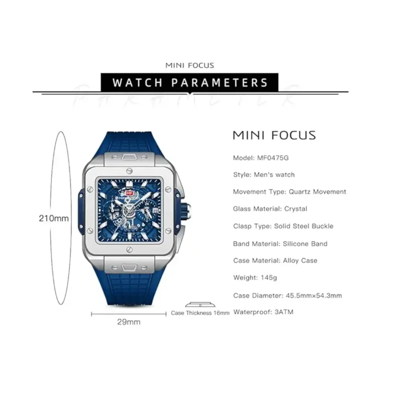 Original Mini Focus Watch For Men AMS0475 - Image 6