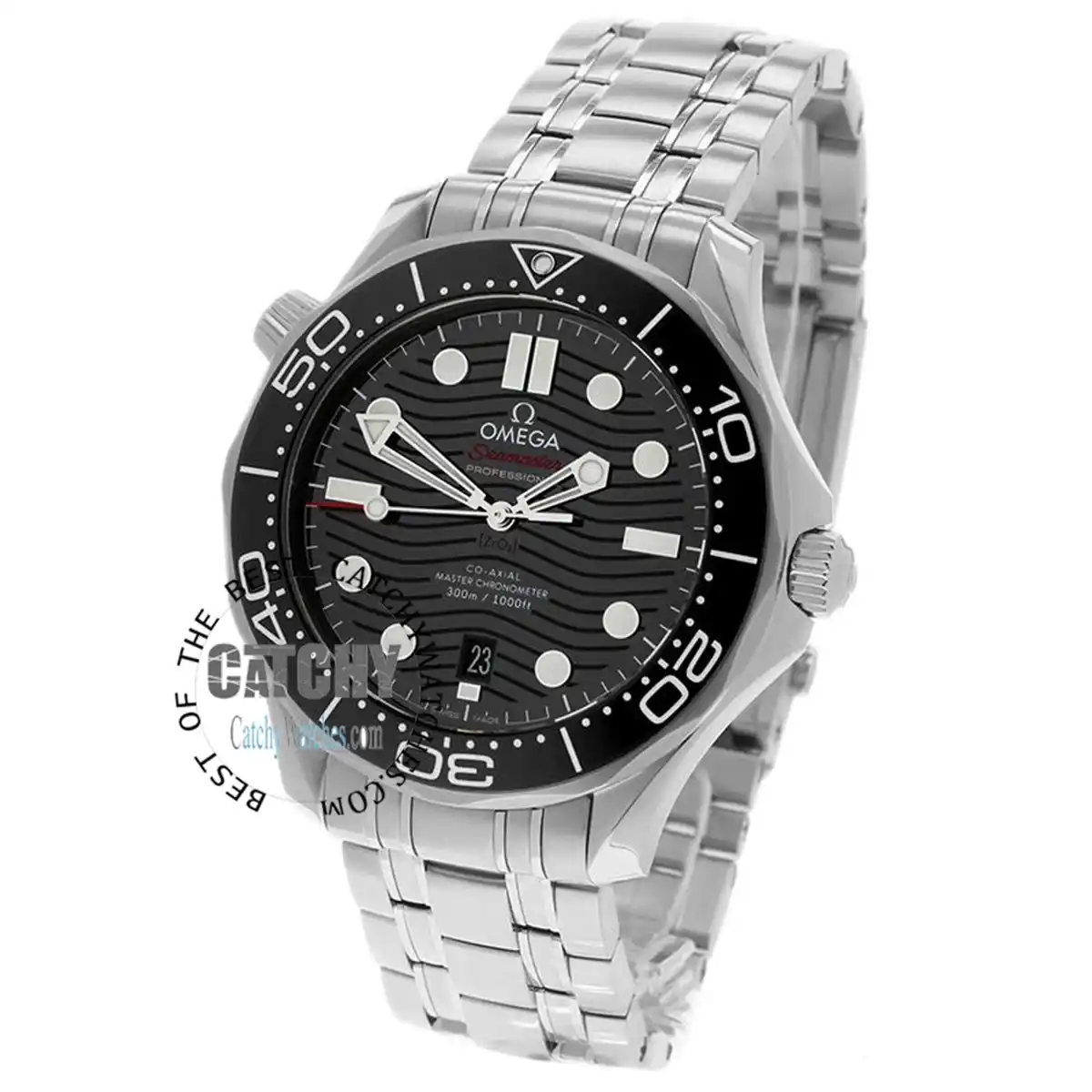 omega-seamaster-diver-co‑axial-automatic-black-dial-silver-metal-strap-men-watch-egypt
