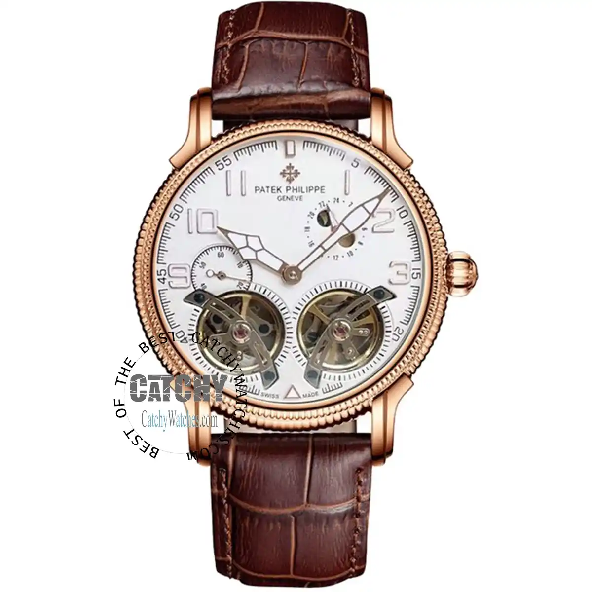 patek-phillipe-tourbillon-men-watch-automatic-white-dial-leather-brown-strap-swiss-original-egypt