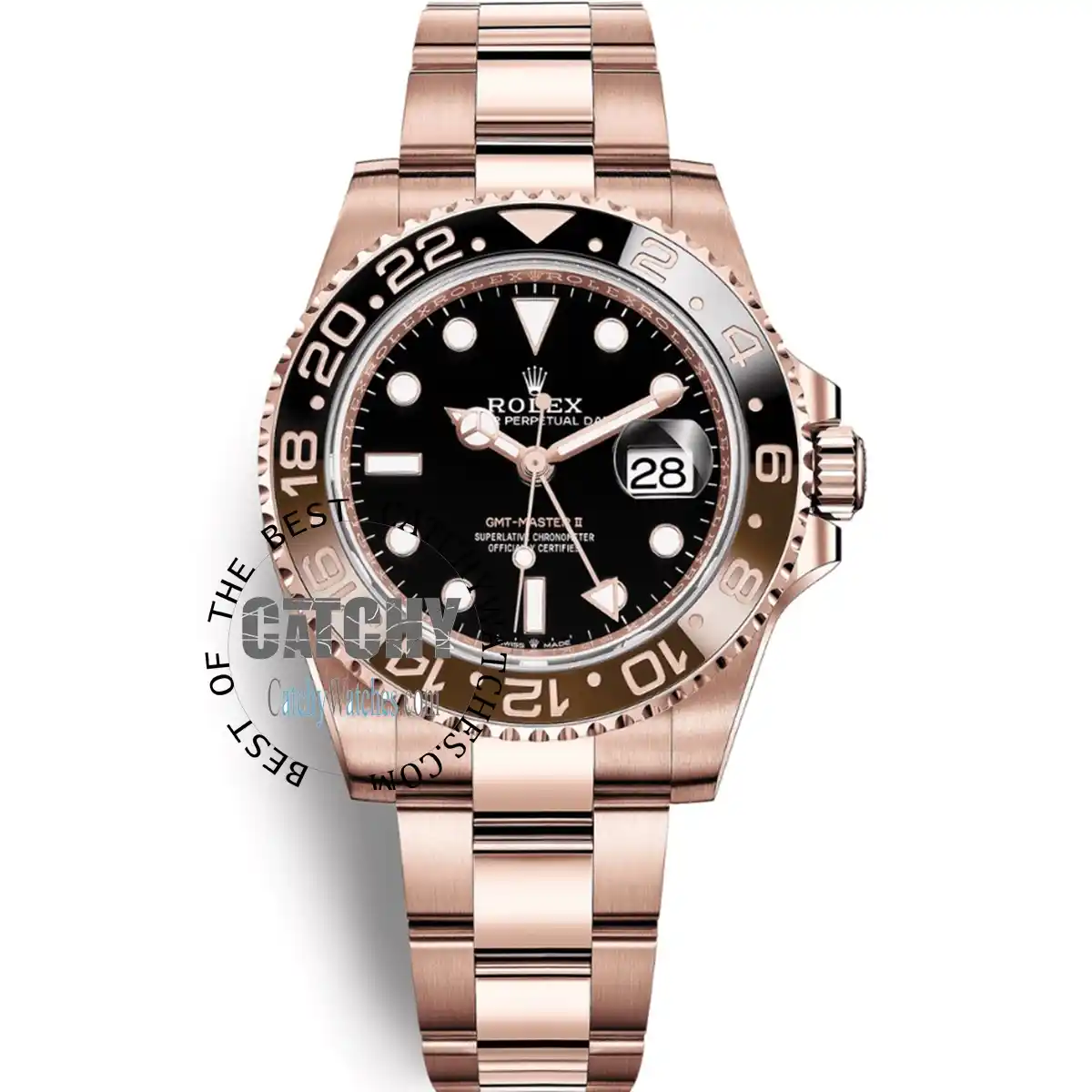 rolex-GMT-master-II-black-dial-rose-gold-metal-strap-men-egypt