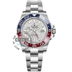 rolex-GMT-master-II-meteorite-gray-dial-silver-metal-strap-pepsi-men-egypt