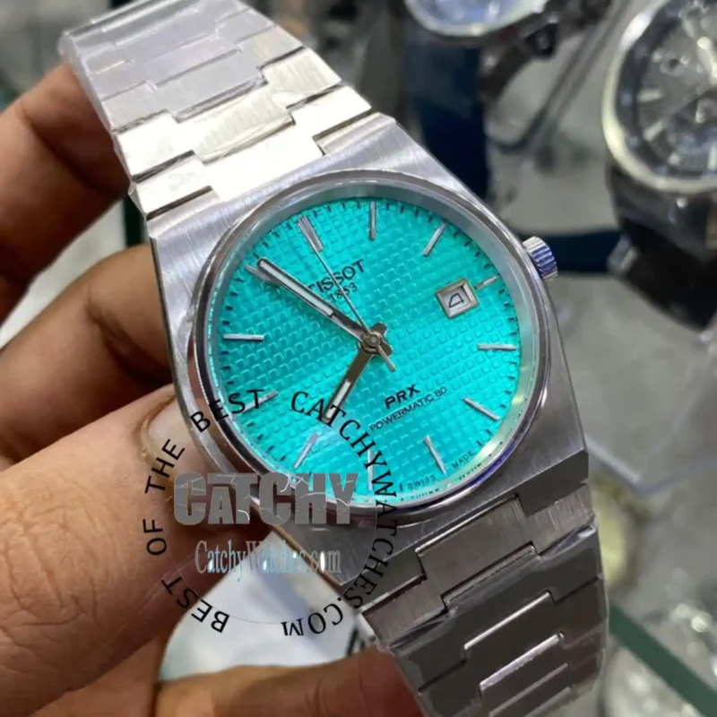 Tissot PRX Swiss Automatic Men Watch Tiffany - Image 10