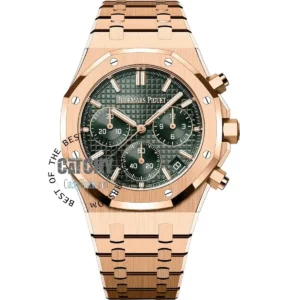 audemars-piguet-ap-men-automatic-watch-rose-gold-metal-strap-green-dial-in-egypt