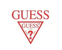 guess logo brand symbol red design clothes fashion illustration free vector