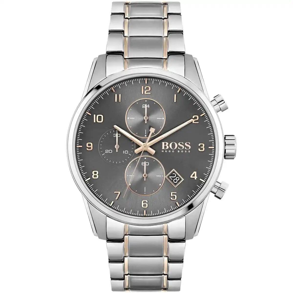 1513789-hugo-boss-watch-men-gray-dial-metal-stainless-silver-rose-gold-strap-quartz-battery-analog-chronograph-skymaster-egypt