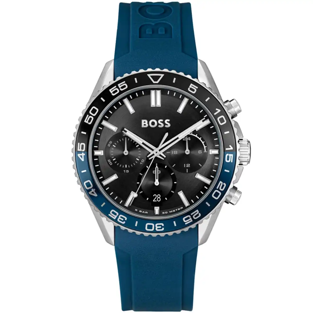 1514245-original-hugo-boss-men-watch-black-dial-blue-rubber-strap-quartz-battery-runner-egypt