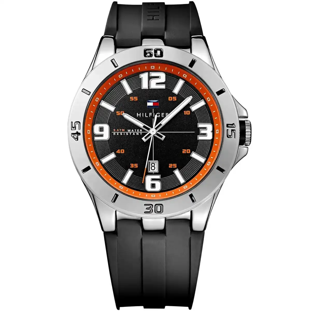1791064-tommy-hilfiger-watch-5atm-water-resistant-men-black-dial-rubber-strap-quartz-battery-analog-three-hand-drew-egypt