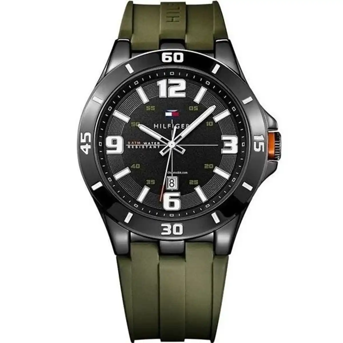 1791065-original-tommy-hilfiger-watch-green-rubber-stap-egypt