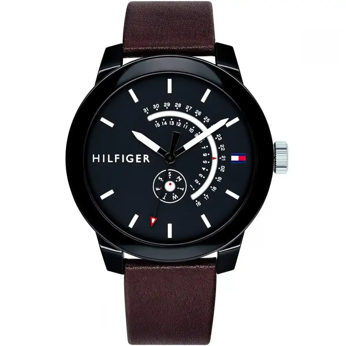 1791478-tommy-hilfiger-watch-men-black-dial-leather-brown-strap-quartz-battery-analog-three-hand-denim-egypt