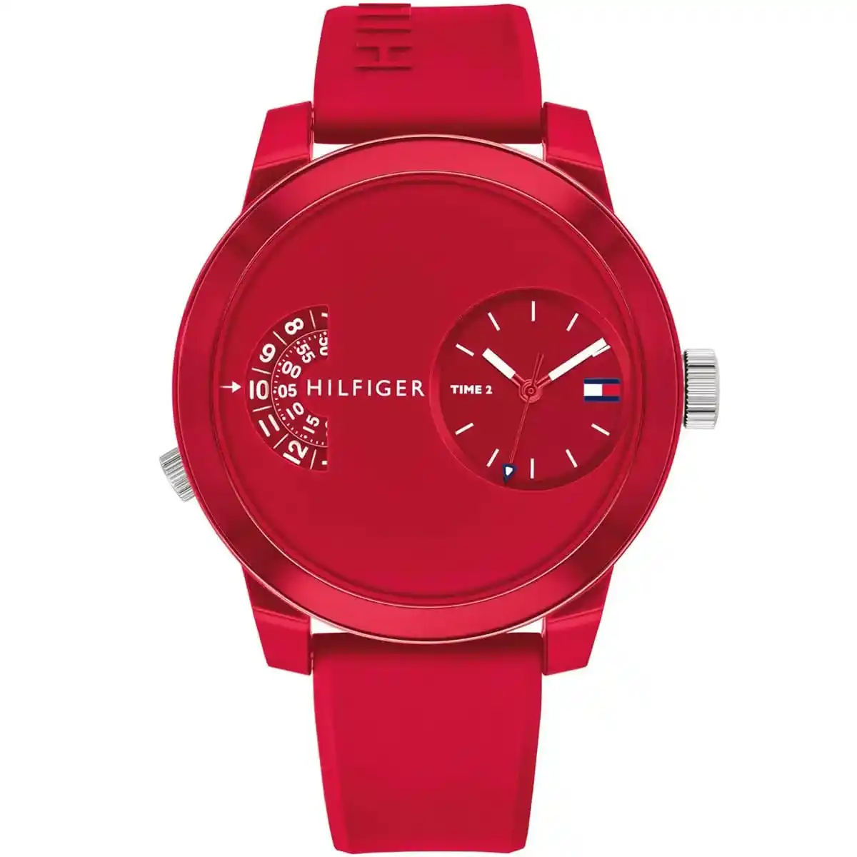 1791557-tommy-hilfiger-watch-men-dual-time-red-dial-rubber-strap-quartz-battery-analog-denim-egypt