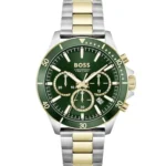 1514154-original-hugo-boss-watch-men-green-dial-silver-golden-metal-strap-troper-egypt