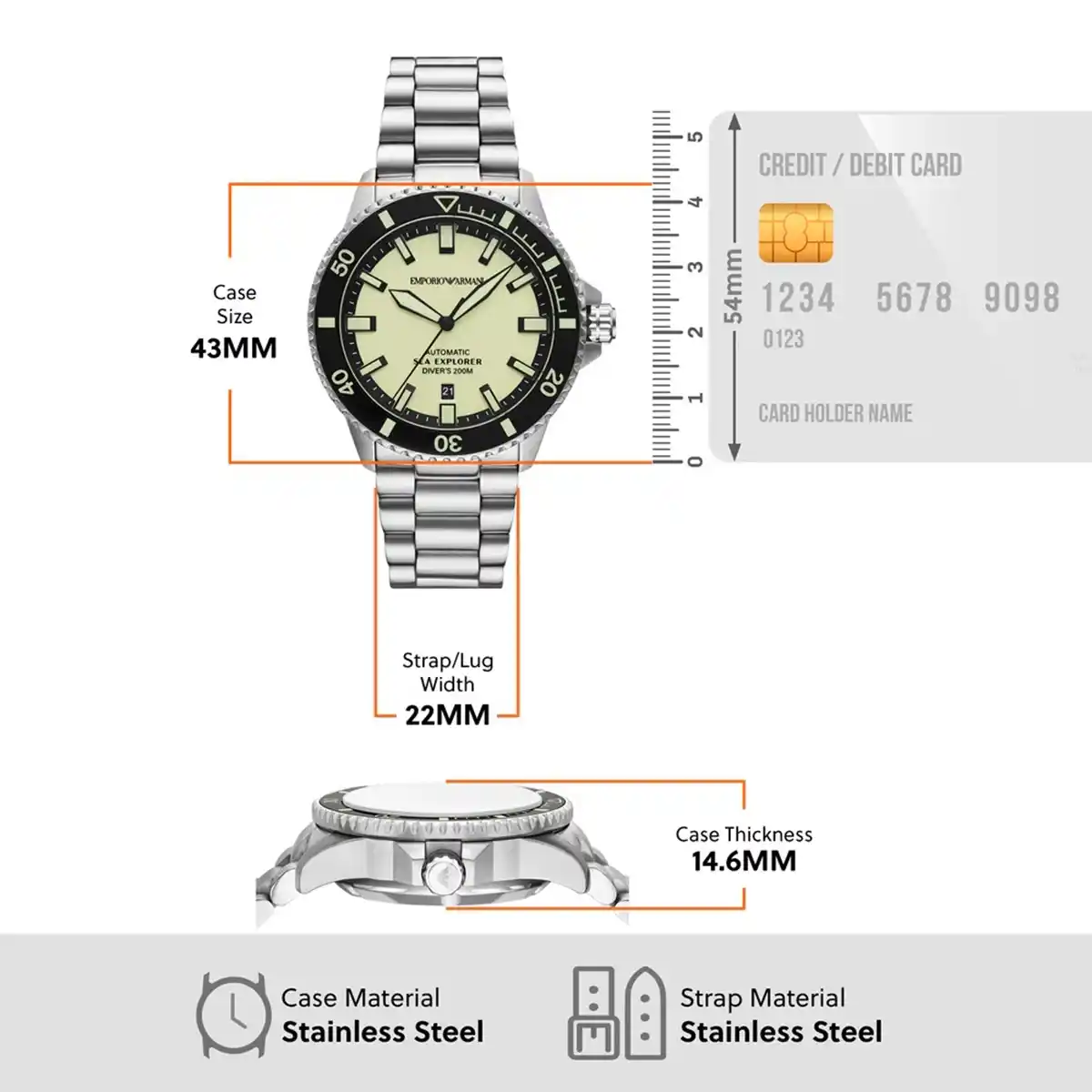 Emporio Armani Watch For Men AR60083 | catchy watches Emporio Armani Watch For Men AR60083 - الصورة 14