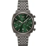 emporio-armani-40mm-chronograph-mens-watch-ar11689-40-mm-green-dial-grey-metal-strap-egypt